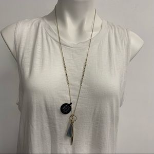 NWT: INC double pendant necklace